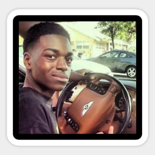 Kodak Black looking back meme Sticker